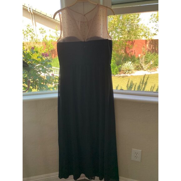 City Chic 14W Maxi Black Illusion Neck Bead Giuliana Dress New Wedding 6904 - Picture 15 of 16